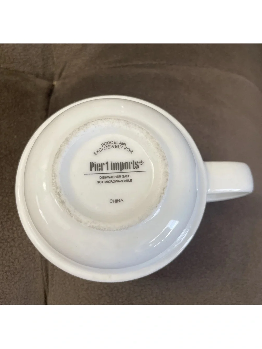 Pier 1 Stackable Coffee Mugs SET OF 4 Cups w/ Rack Silver Crown Elegant Regency